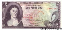 2 Pesos Oro COLOMBIA  1977 P.413b FDC