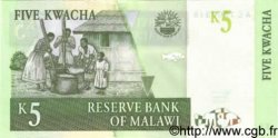 5 Kwacha  MALAWI  1997 P.36 pr.NEUF