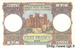 100 Francs  MAROC  1951 P.45 SPL