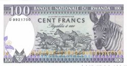 100 Francs RWANDA  1989 P.19 NEUF