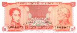 5 Bolivares VENEZUELA  1989 P.070b NEUF