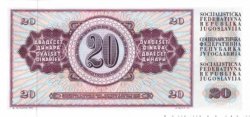 20 Dinara YOUGOSLAVIE  1974 P.085 NEUF