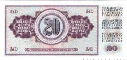 20 Dinara YOUGOSLAVIE  1978 P.088a NEUF