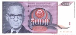 5000 Dinara  YOUGOSLAVIE  1991 P.111 NEUF