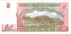 5 Dollars ZIMBABWE  1997 P.05 NEUF