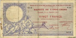 20 Francs NOUVELLE CALÉDONIE  1913 P.16a B+
