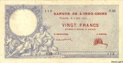 20 Francs NOUVELLE CALÉDONIE  1925 P.20 VF+