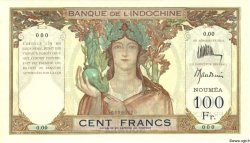 100 Francs Spécimen NOUVELLE CALÉDONIE  1937 P.42as SPL