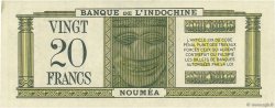 20 Francs NOUVELLE CALÉDONIE  1944 P.49 q.FDC