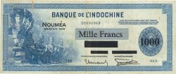 1000 Francs NOUVELLE CALÉDONIE  1944 P.47b MBC