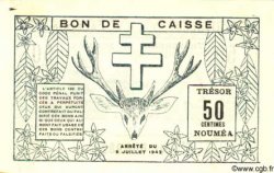 50 Centimes NOUVELLE CALÉDONIE  1942 P.51 SC