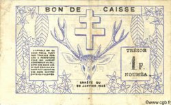 1 Franc NOUVELLE CALÉDONIE  1943 P.55b VF