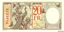 20 Francs Spécimen TAHITI  1927 P.12as UNC