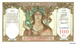 100 Francs Spécimen TAHITI  1952 P.14bs NEUF