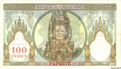 100 Francs TAHITI  1960 P.14c VF+