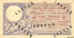 20 Francs Spécimen YIBUTI  1910 P.02bs MBC