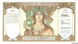 100 Francs Spécimen DJIBOUTI  1931 P.08s pr.NEUF