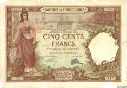 500 Francs YIBUTI  1927 P.09a MC