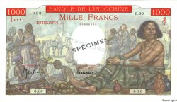 1000 Francs Spécimen DJIBOUTI  1947 P.10As pr.NEUF