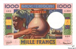 1000 Francs Spécimen DSCHIBUTI   1947 P.20s ST