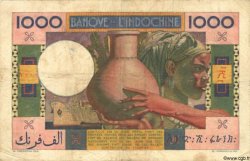 1000 Francs YIBUTI  1947 P.20 BC+
