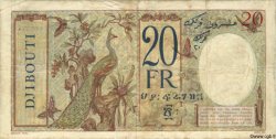 20 Francs DSCHIBUTI   1943 P.12A fVZ to VZ