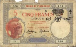 5 Francs DJIBOUTI  1943 P.11 P