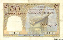 50 Francs DJIBOUTI  1952 P.25 F+