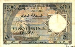 500 Francs AFARS ET ISSAS  1973 P.31 TTB+