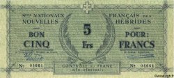 5 Francs NEW HEBRIDES  1943 P.01
