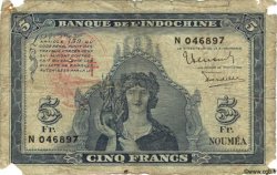 5 Francs NOUVELLES HÉBRIDES  1945 P.05 AB