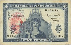 5 Francs NEUE HEBRIDEN  1945 P.05 fSS