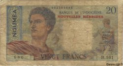 20 Francs NOUVELLES HÉBRIDES  1945 P.08a B