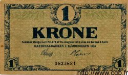 1 Krone DANEMARK  1916 P.012a TTB