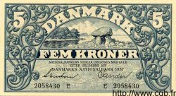 5 Kroner DINAMARCA  1937 P.030a EBC