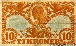 10 Kroner DENMARK  1919 P.021h VF