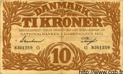 10 Kroner DANEMARK  1935 P.026 TB
