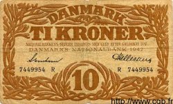 10 Kroner DANEMARK  1942 P.031 TB