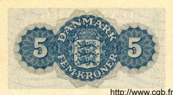5 Kroner DENMARK  1950 P.035b AU-