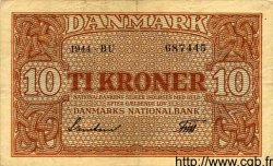 10 Kroner DENMARK  1944 P.036a VF
