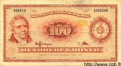 100 Kroner DINAMARCA  1965 P.046b MBC