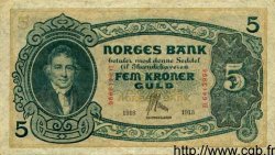 5 Kroner NORVÈGE  1913 P.07a TTB+ à SUP