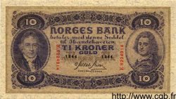 10 Kroner NORVÈGE  1944 P.08c pr.NEUF