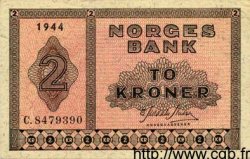 2 Kroner  NORVÈGE  1944 P.16a SUP+