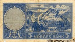 5 Kroner NORVÈGE  1955 P.30a q.BB