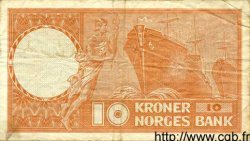 10 Kroner NORVÈGE  1970 P.31e BC