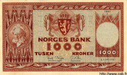 1000 Kroner NORVÈGE  1961 P.35c TTB+