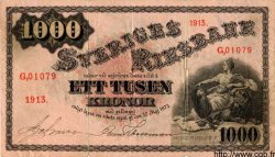1000 Kronor SUÈDE  1913 P.31 TB+