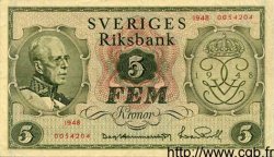 5 Kronor SUÈDE  1948 P.41a TTB+