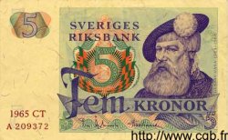 5 Kronor SUÈDE  1965 P.51a SUP